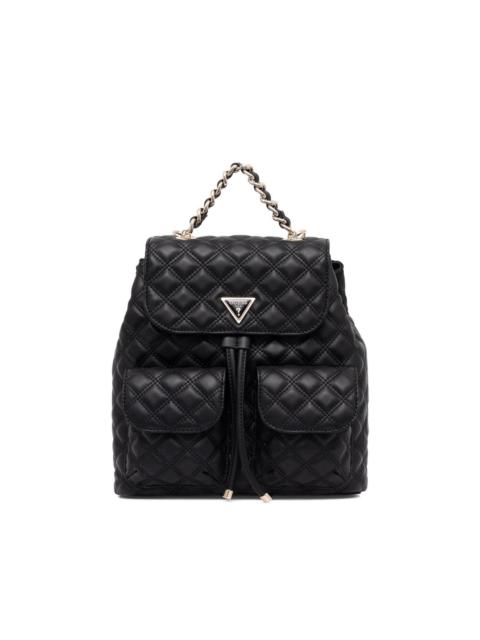 GUESS USA quilted-effect chain-detail backpack