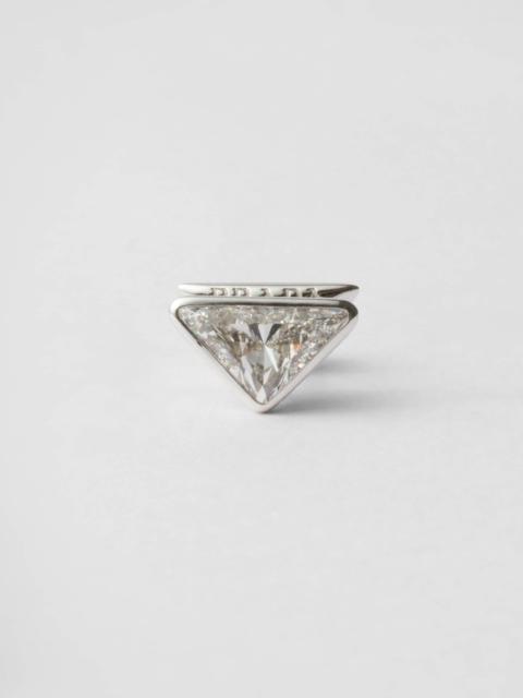 Prada Eternal Gold single earring - white gold and laboratory-grown diamonds