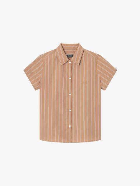A.P.C. STRIPED SHORT-SLEEVED SHIRT