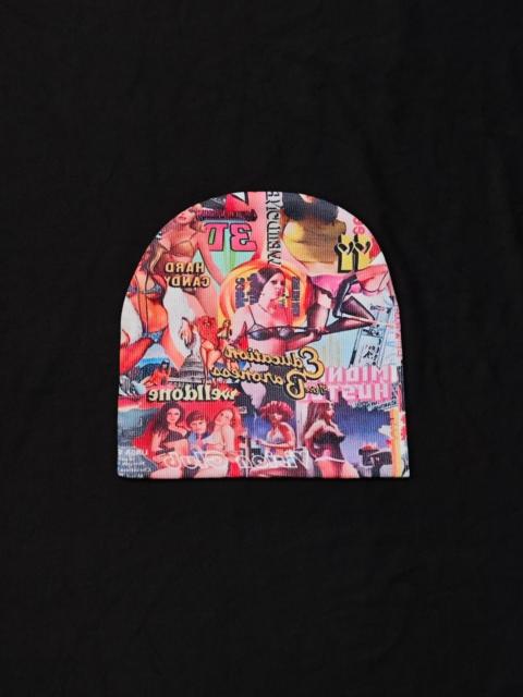 Other brands Japanese Brand - Retro Y2K Graphic Print Beanie Cyber Grunge Alt Hat