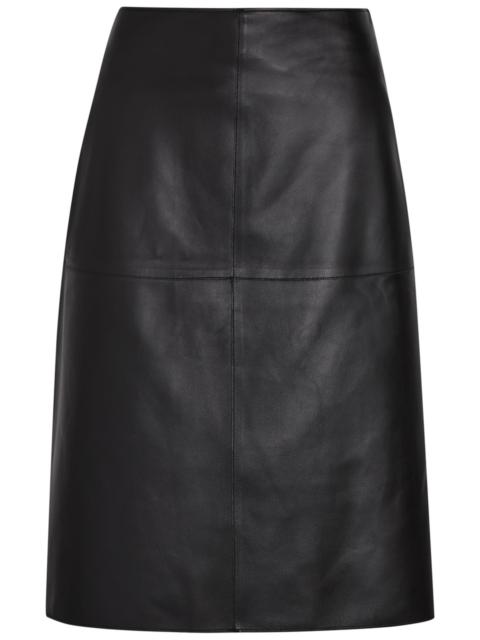 Joseph Niven Panelled Leather Midi Skirt