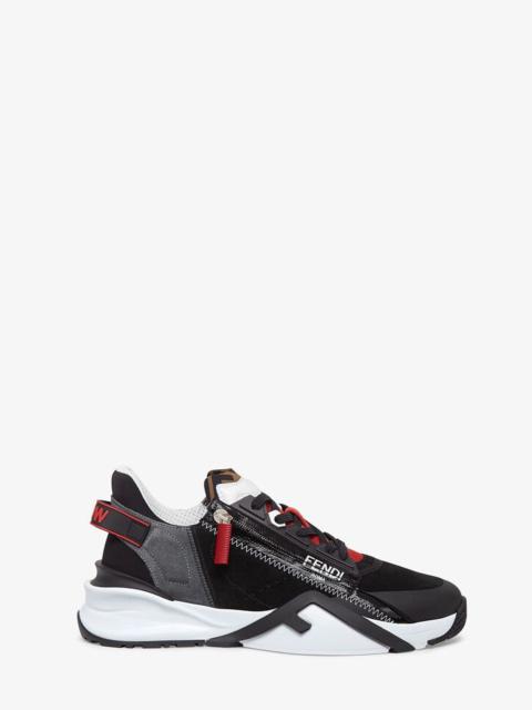 FENDI Multicolor suede low-tops