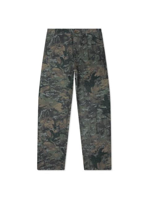 Carhartt SINGLE KNEE PANT - GREEN CAMO COMBI STONE WASHED