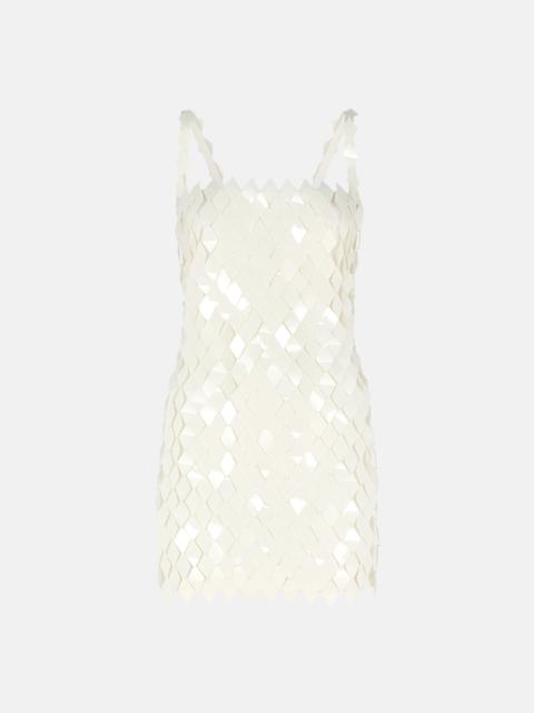 THE ATTICO ''RUE'' MILK MINI DRESS
