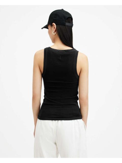 ALLSAINTS RINA CREW NECK SLEEVELESS TANK TOP