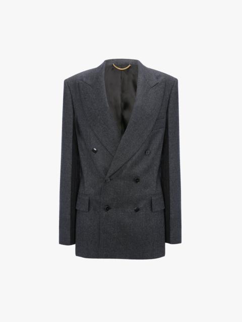 Victoria Beckham Tailored Jacket In Grey Melange