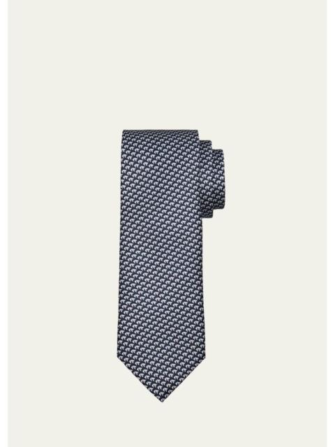 Brioni Men's Micro-Motif Silk Tie