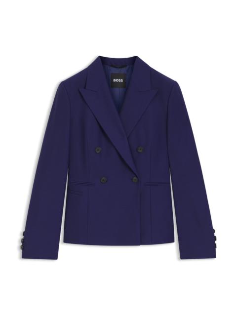 BOSS REGULAR-FIT BLAZER IN VIRGIN-WOOL TWILL