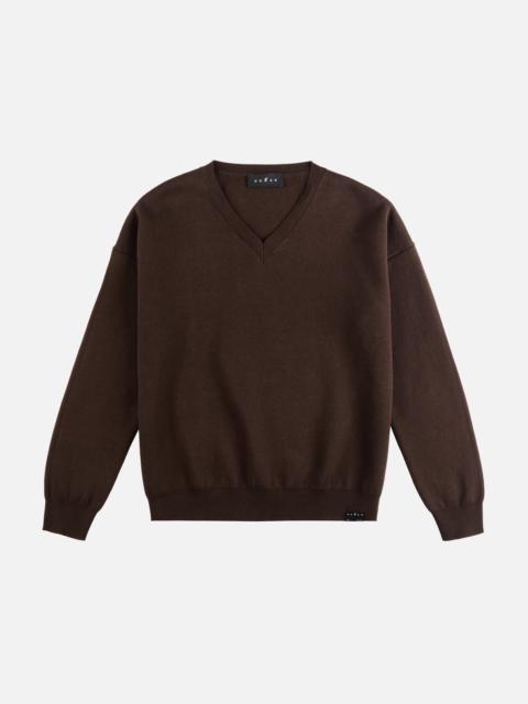 HOGAN V-neck pullover in doubled knit