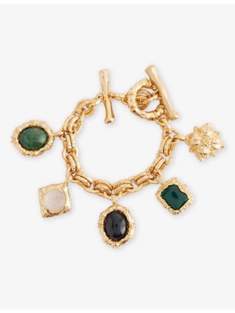 Zimmermann Wisp 16ct Yellow-Gold Plated Brass Charm Bracelet