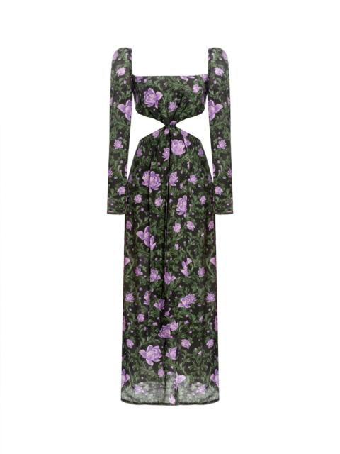 Agua by Agua Bendita Cuarzo Peonia Ocaso Maxi Dress