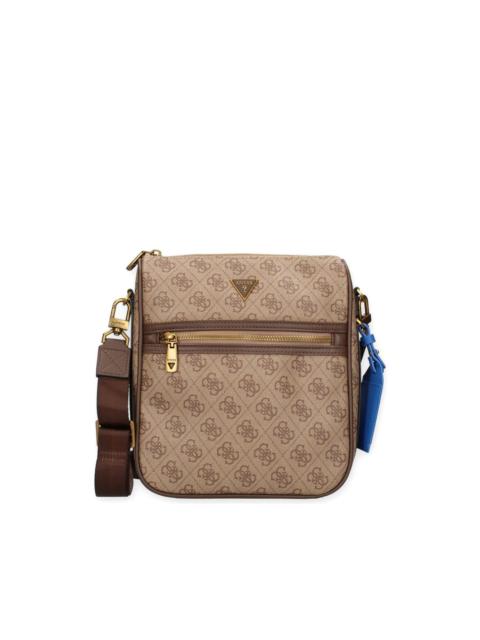 GUESS USA Milano 4G monogram-pattern logo-plaque messenger bag