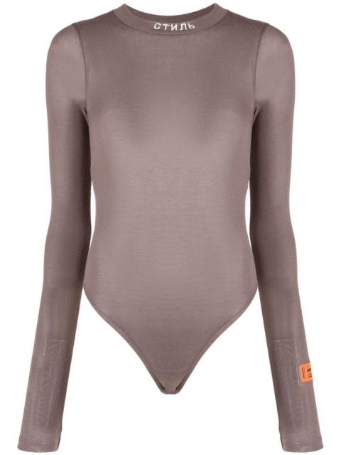 Heron Preston logo-patch long-sleeve top