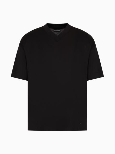 ASV Lyocell-blend jersey V-neck T-shirt