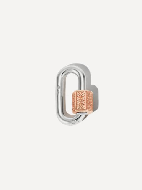 MARLA AARON Mixed Metal Embossed Chubby Medium Lock