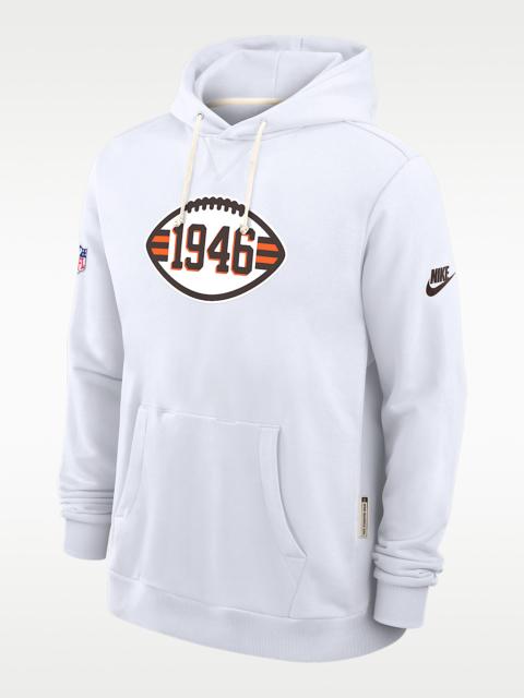 Cleveland Browns Alt Offensive Set Play Sideline Men's Nike Dri-FIT NFL Pullover Hoodie