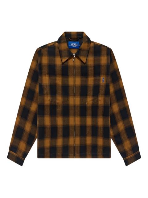 AWAKE NY brushed flannel checked shirt jacket