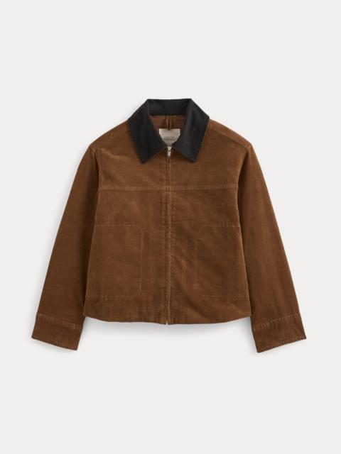 EVERLANE STRETCH CORDUROY ZIP JACKET