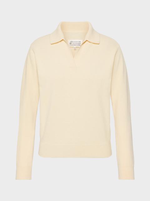 Maison Margiela Polo knit top