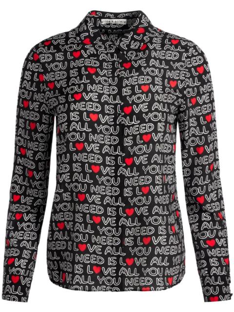 Alice + Olivia x The Beatles Willa shirt