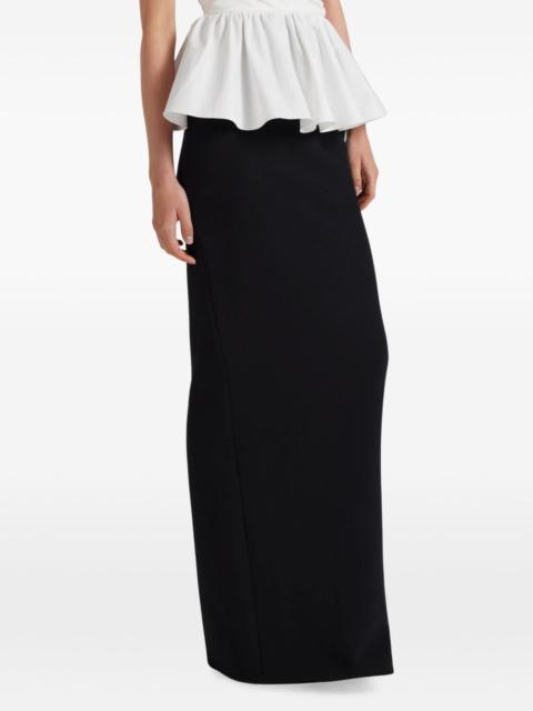 Safiyaa Sidha high-waisted column maxi skirt