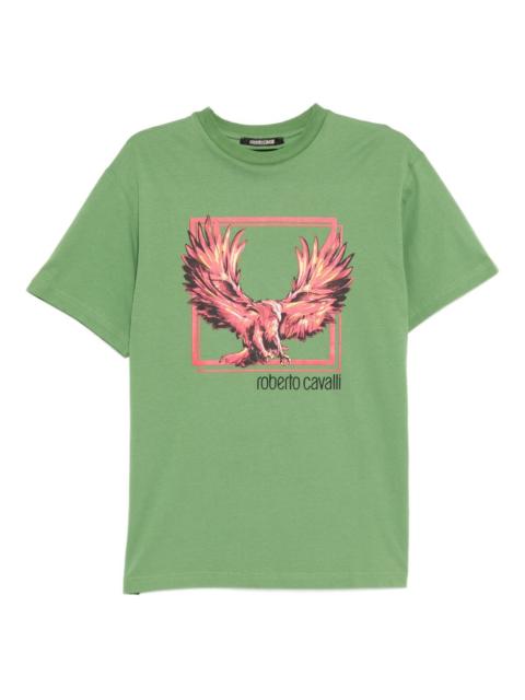 Roberto Cavalli graphic-print cotton T-shirt