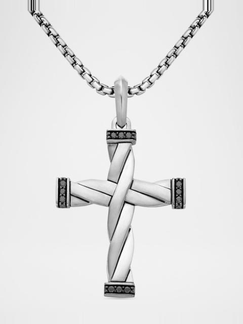 DAVID YURMAN DY Helios Cross Pendant in Silver, 36mm