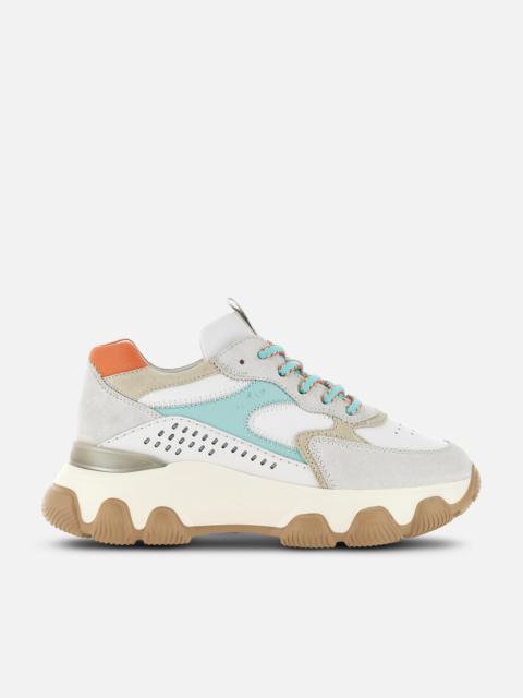 スニーカー Hyperactive Sneakers - Hogan - Leather - Grey/Brown Hogan Hyperactive Sneakers - Leather - Grey/Brown Multicolor