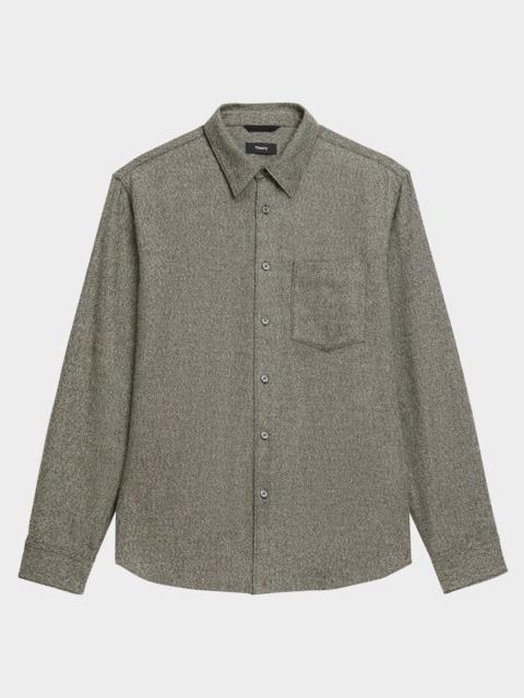 Theory Men's Weekend Cotton Flannel Button-Down Shirt