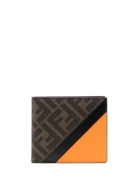monogram-pattern leather wallet