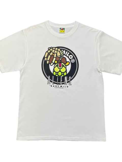 A BATHING APE® Aliens Milo Face Hugger Short Sleeve T-Shirt "White" 2D23110901
