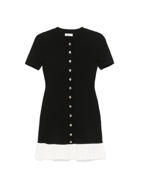 Sandro pleated mini dress