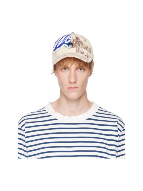 Marine Serre Beige Regenerated Tote Bags Baseball Cap