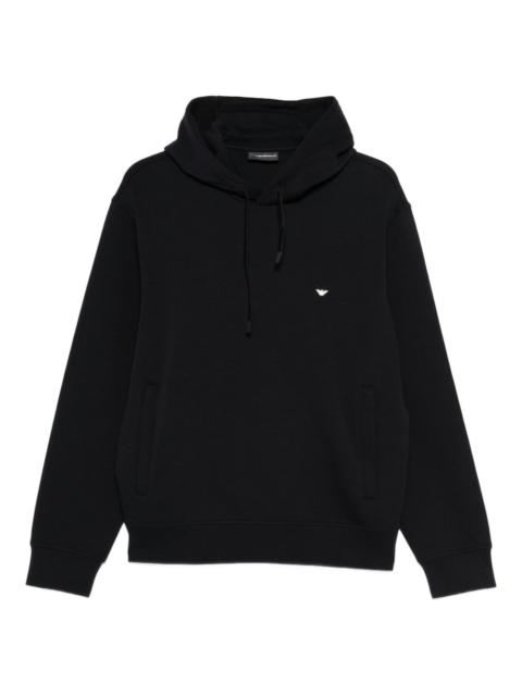 EMPORIO ARMANI logo-embroidered hoodie