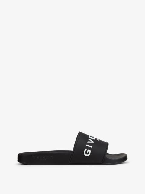 Givenchy SLIDE FLAT SANDALS IN RUBBER