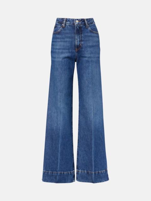 FRAME Slice high-rise flared jeans