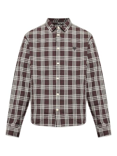 ALLSAINTS Santiago checked long-sleeve shirt