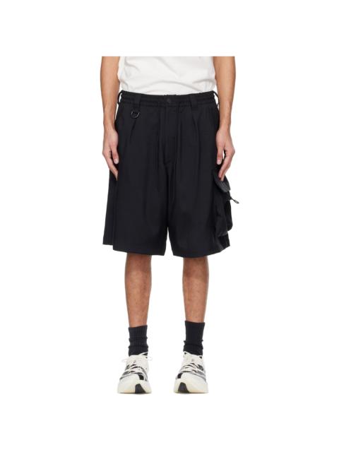Y-3 Black Sport Uniform Cargo Shorts