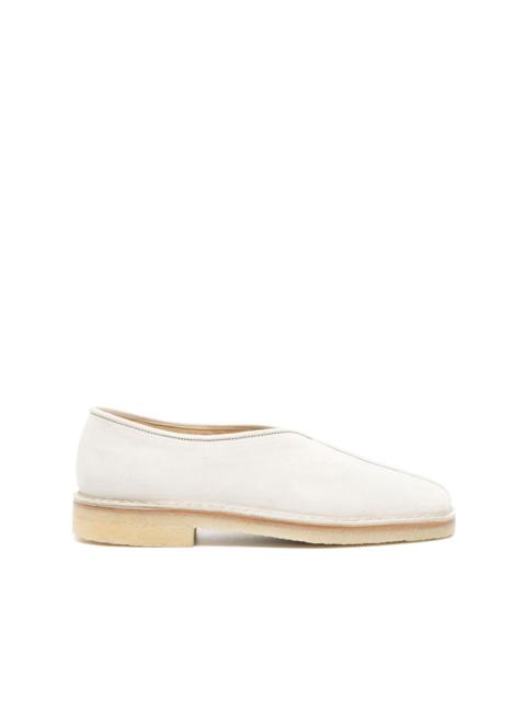 Lemaire panelled suede loafers