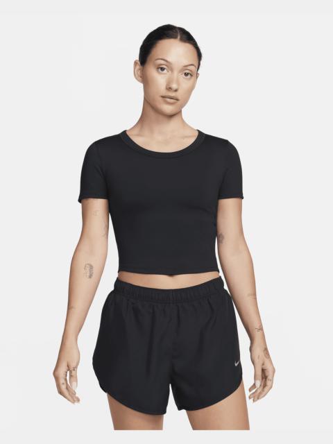 Nike Nike One Fitted Women's Dri-FIT Short-Sleeve Cropped Top