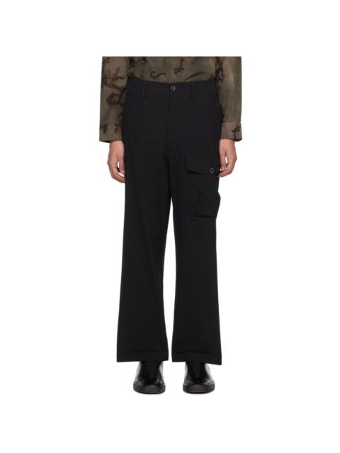 UMA WANG Black Paxton Cargo Pants