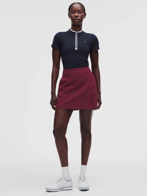 lululemon Stretch Twill Front Pleat Golf Skirt *Embroidered Logo