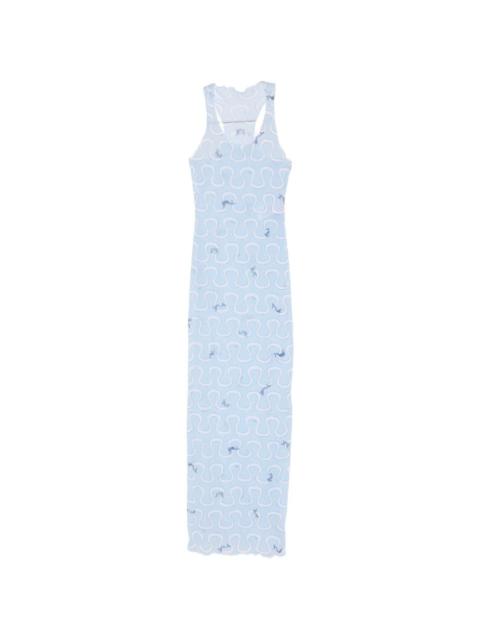 PUCCI graphic-print scoop-neck maxi dress