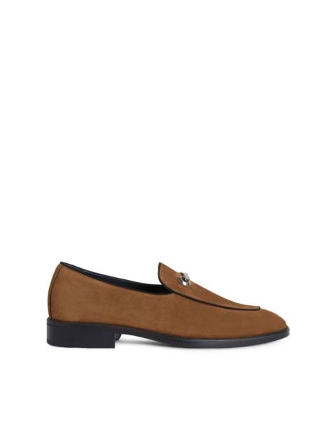Archibald buckle-detail suede loafers