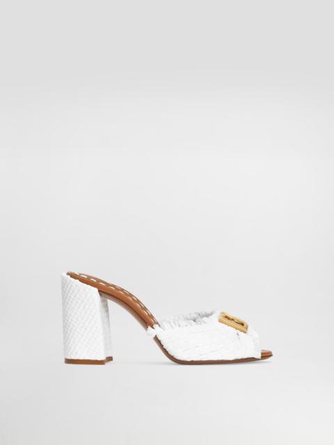 Dolce & Gabbana Raffia mules