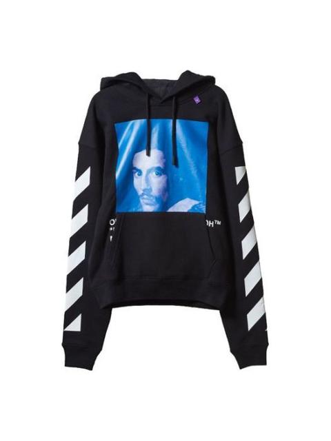 Off-White Men's Off-White Character Printing Long Sleeves Black OMBB037F181920111030