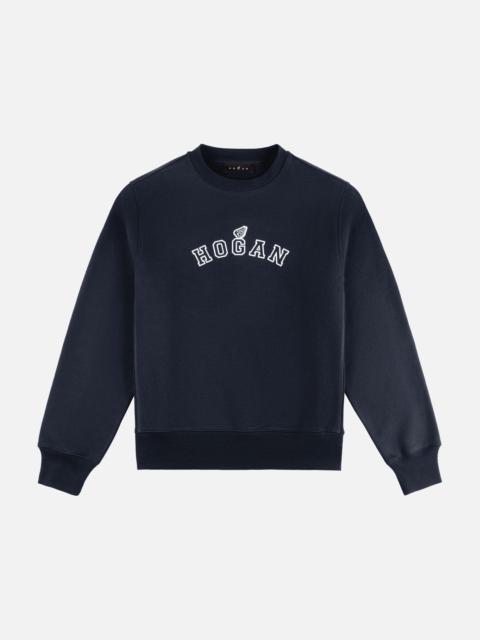 HOGAN Round-neck sweatshirt in cotton