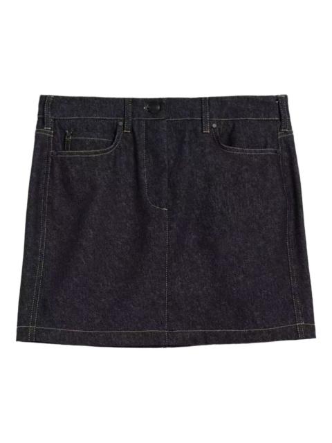 Max Mara button denim mini skirt
