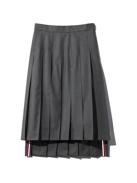 Thom Browne pleated midi skirt