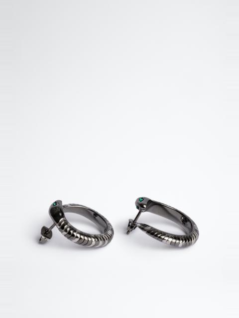 Zadig & Voltaire Snake Hoop Earrings